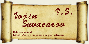 Vojin Suvačarov vizit kartica